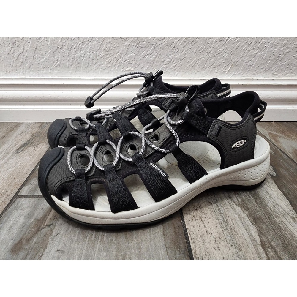 Womens Keen Astoria West Sandals In Black gray Size 9